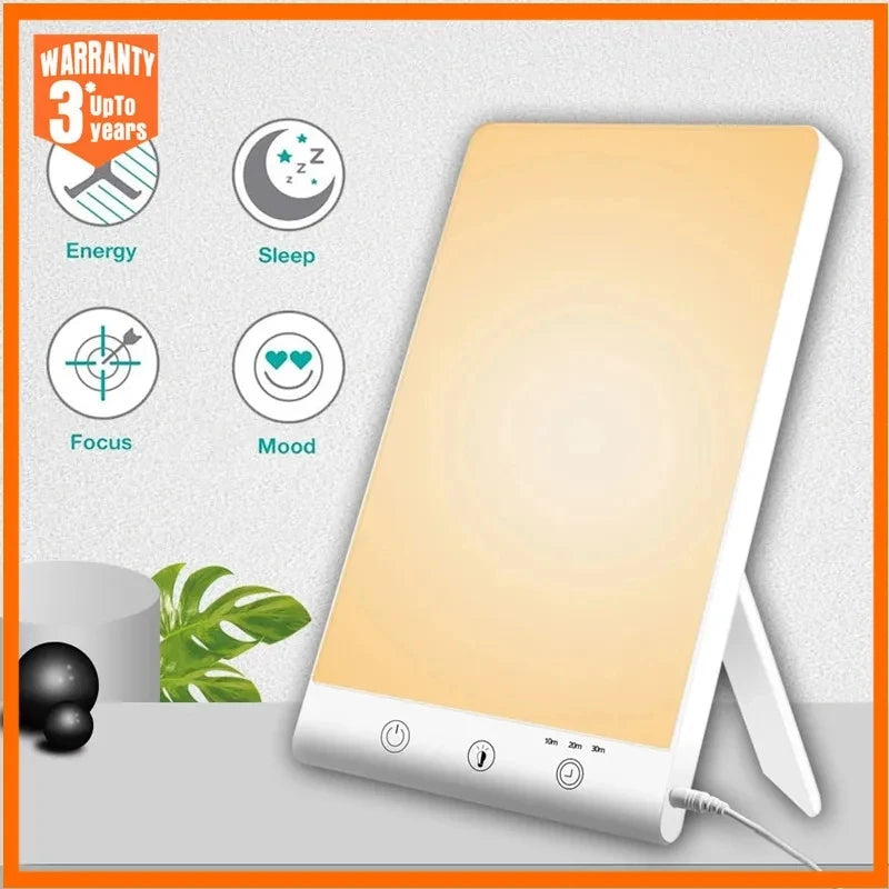 Moktan Sabai 10000 Lux SAD Light Daylight Therapy Lamp Touch Dimmable UV-Free Happy Mood Light