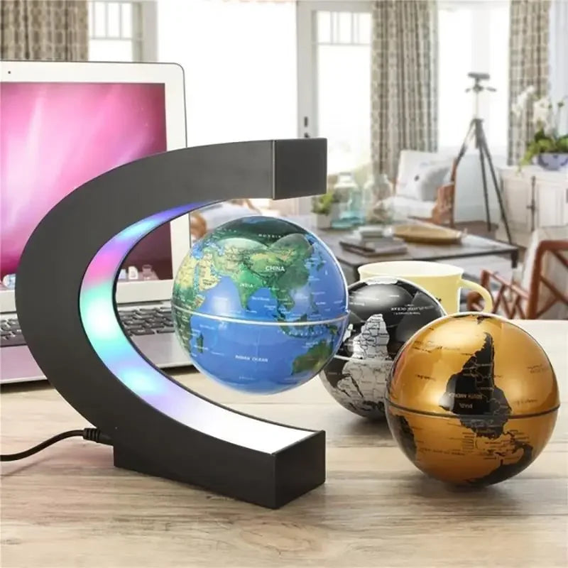 Moktan Sabai Magnetic Levitation Globe LED Floating World Map Lamp Antigravity Home Decor Gift