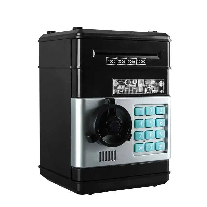 Moktan Sabai Electronic Piggy Bank Mini Safe Password Lock Cash Coin Saving Box Kids Black