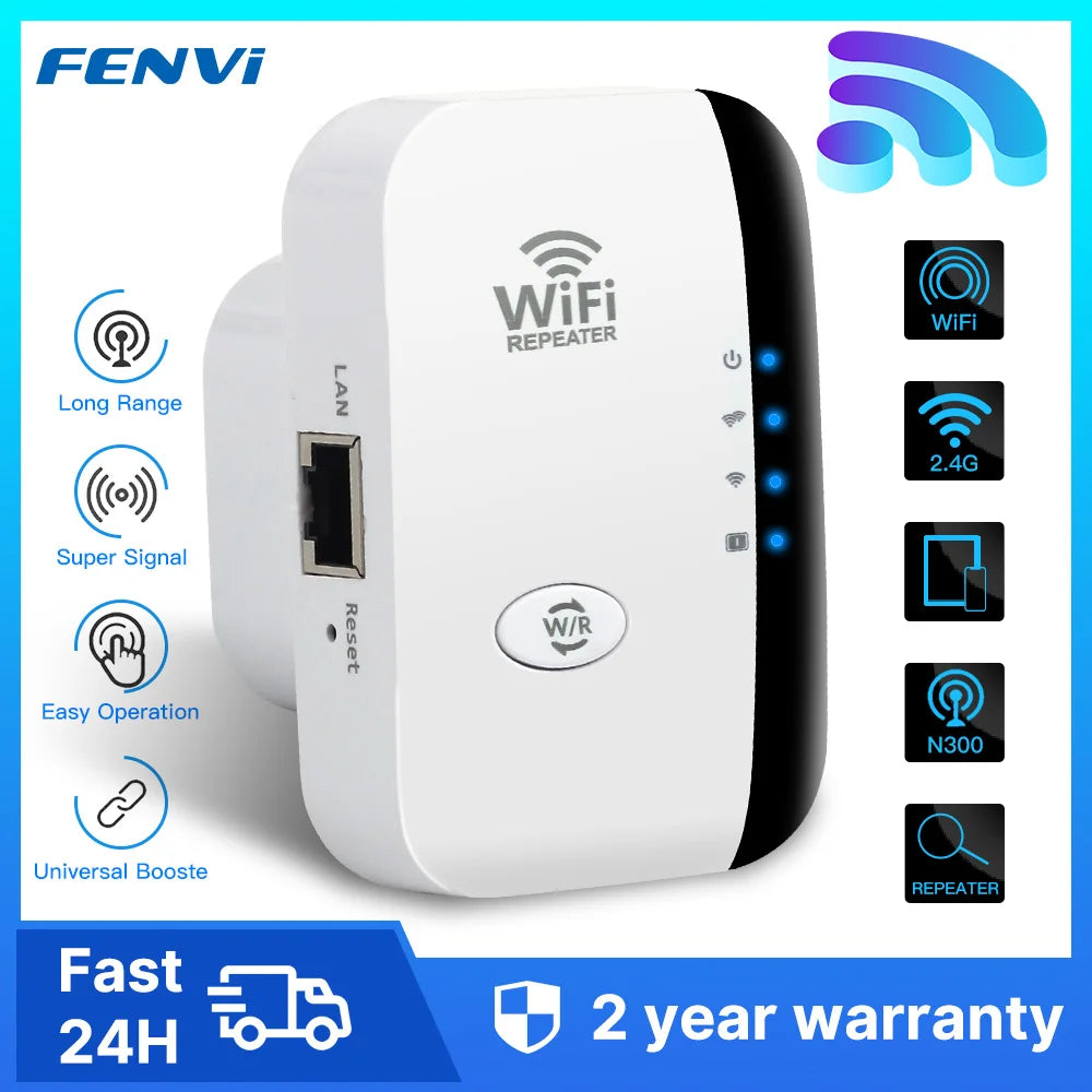 Moktan Sabai FENVI 300Mbps Wireless WiFi Repeater Extender Booster Amplifier 802.11N WiFi