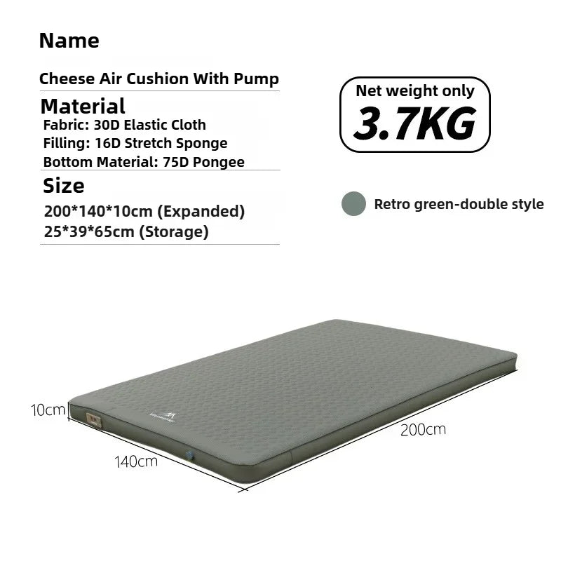 Moktan Sabai MOUNTAINHIKER Self-Inflating Camping Mattress 10cm Thick Foldable Air Sleeping Pad