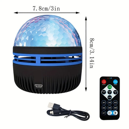 Galaxy Projector Aurora Star Light with Remote RGB 360° LED Night Light USB