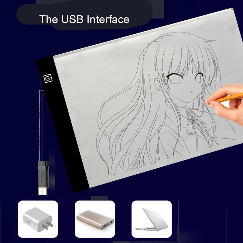 Moktan Sabai LED Drawing Copy Pad Dimmable Light Board Adjustable Art Tablet Educational Toy