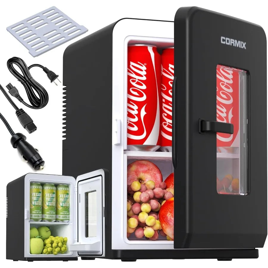 Moktan Sabai 15L Portable Mini Fridge Thermoelectric Cooler Warmer for Bedroom Office Car Use Black