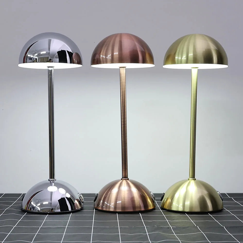 Moktan Sabai LED Touch Table Lamp 3-Color USB Charging Night Light Desk Lamp for Bar Room