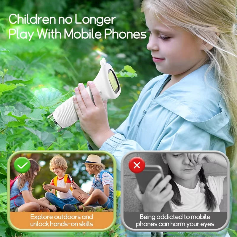Moktan Sabai Kids Microscope 1000X Digital Magnifier with LED Camera Educational Toy
