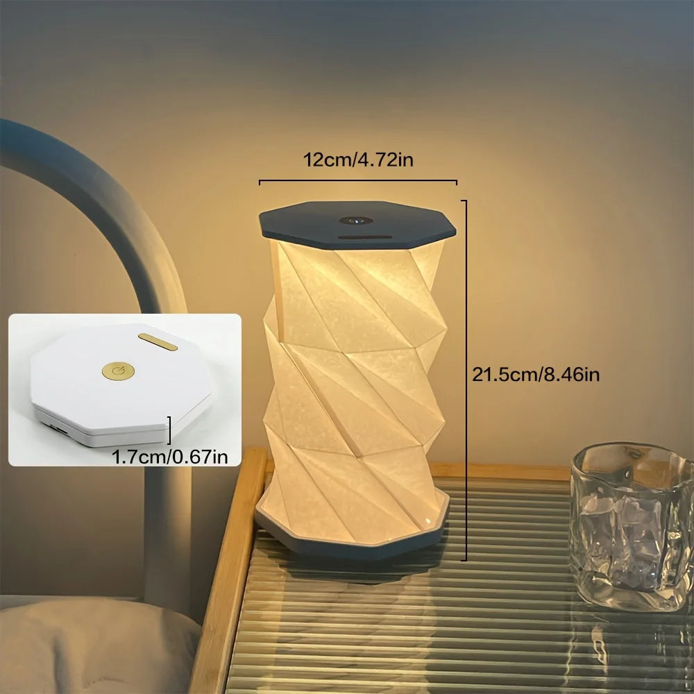 Folding Book Lamp Portable Paper Lantern Dimmable Night Light USB-C Table Lamp