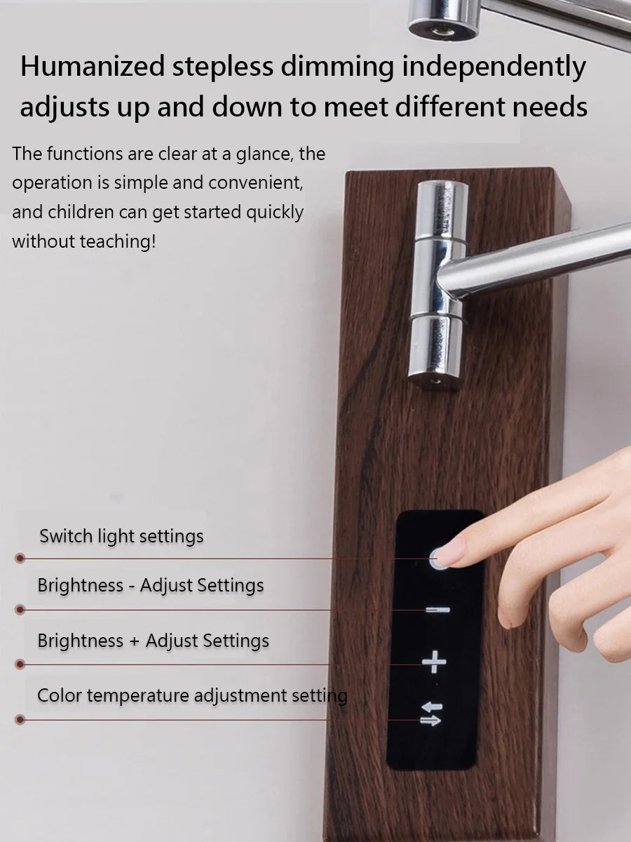 Moktan Sabai French Vintage Plug In Wall Sconce Adjustable Arm Bedside Reading Light