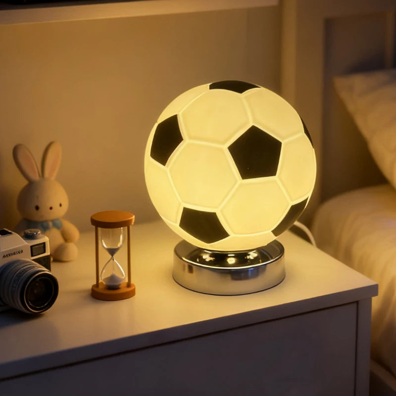 Moktan Sabai Football Table Lamp LED Desk Light Sports Bedroom Nightstand Home Decor