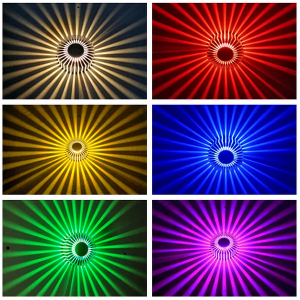Moktan Sabai Sunflower LED Wall Lamp RGB Projection Corridor Indoor Creative Light 3W
