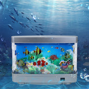 Moktan Sabai Tropical Fish Tank Lamp Virtual Aquarium LED Night Light Kids Room Gift