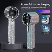 Moktan Sabai Portable Hand Fan | High-Speed Turbo Misting Fan with 199 Speed Levels | Rechargeable Design for Efficient Cooling