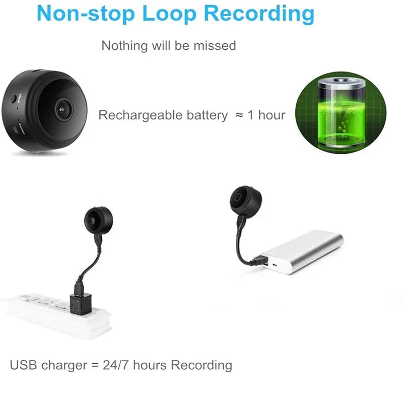 Moktan Sabai A9 HD WiFi Security Camera Smart Home Monitor Wireless Video Surveillance Cam