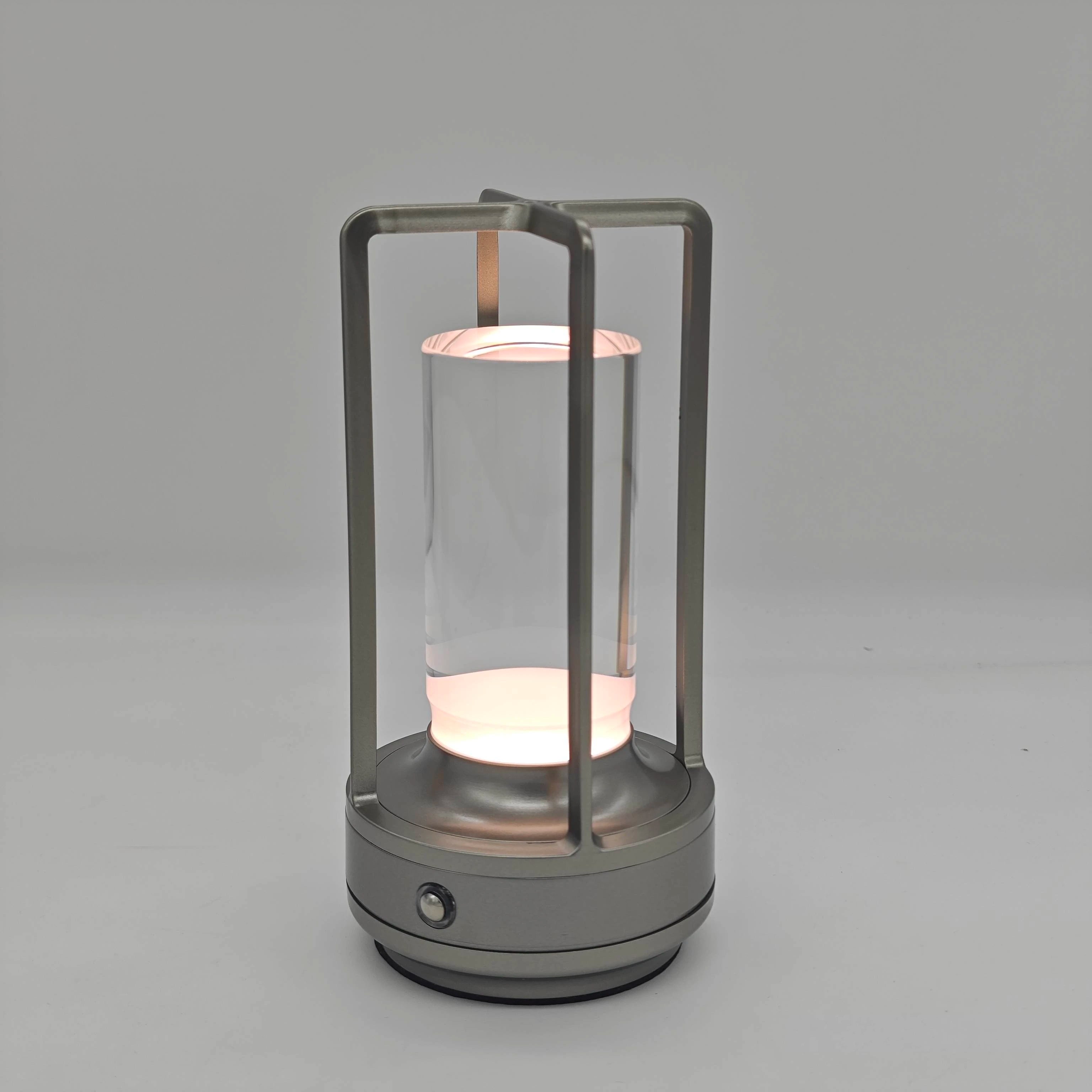 Moktan Sabai LED Crystal Table Lamp Touch Dimmable Rechargeable Bedside Night Light Decor