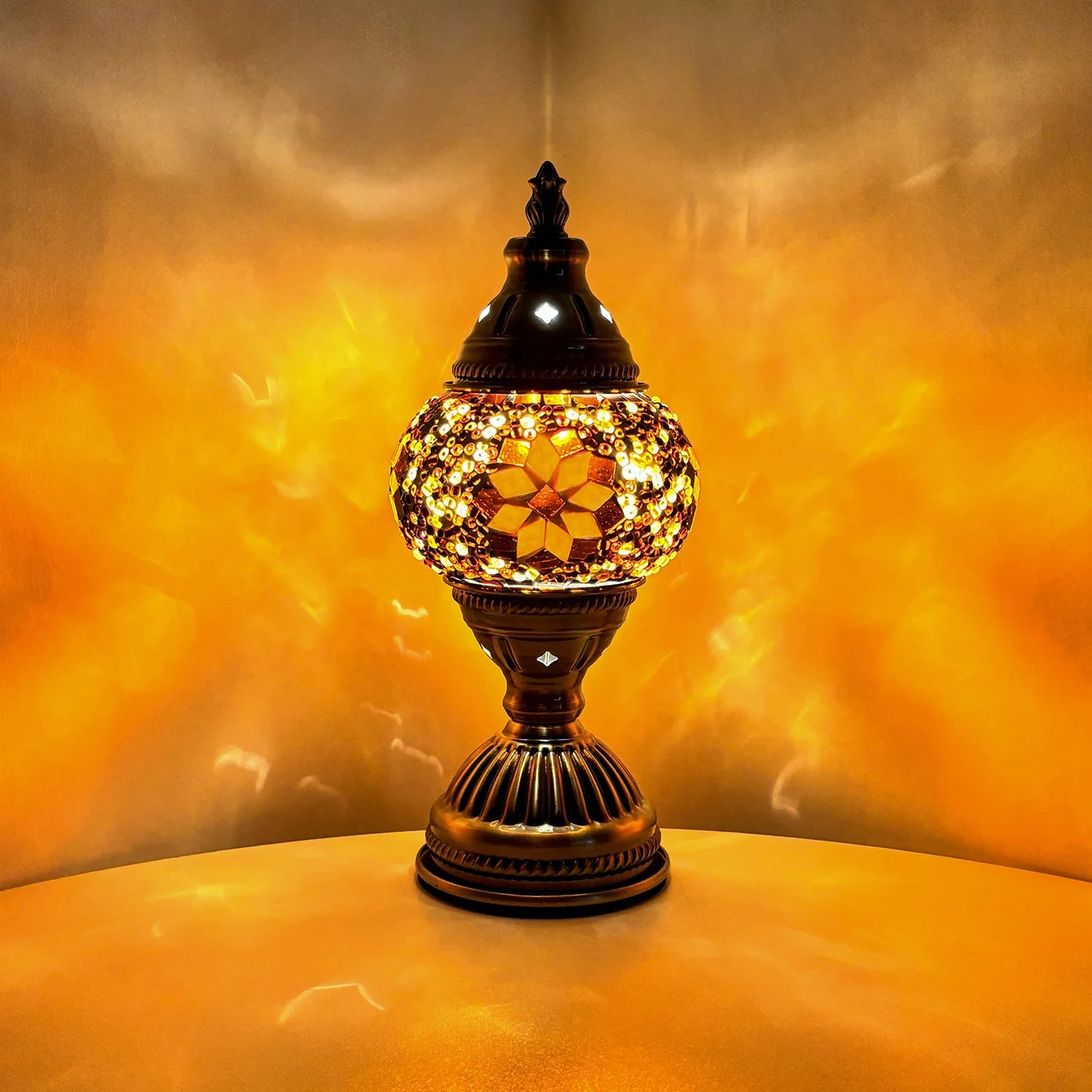 Moktan Sabai DIY Mosaic Table Lamp Kit Handmade Craft Night Light Parent Child Activity S5 ( light source)