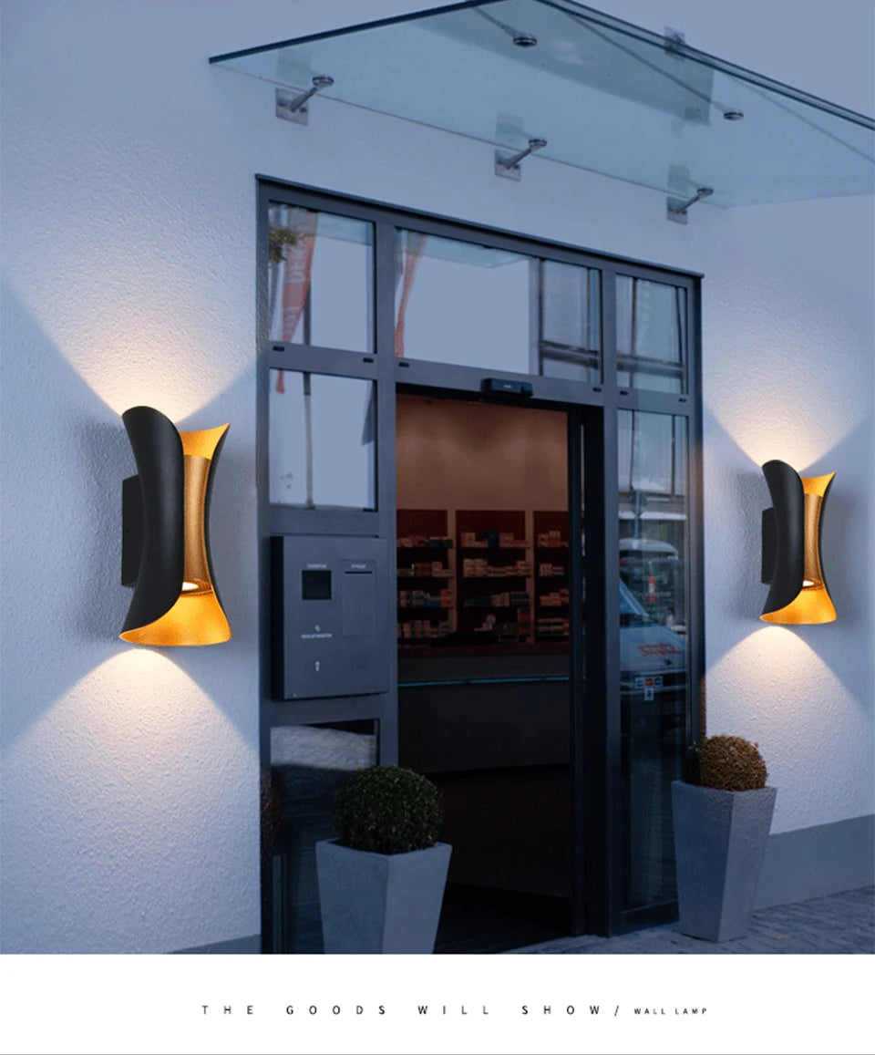 Moktan Sabai IP65 LED Outdoor Wall Light – 6W/10W Waterproof Aluminum Sconce for Porch Garden