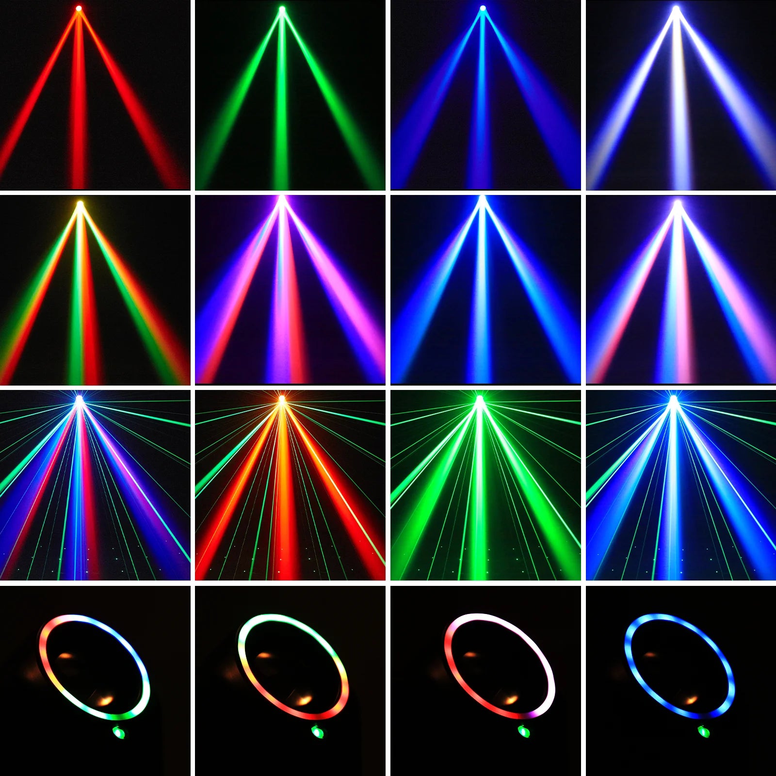 Moktan Sabai U'King 30W Mini Moving Head LED RGBW Spot Beam Stage Light DMX DJ Party Disco