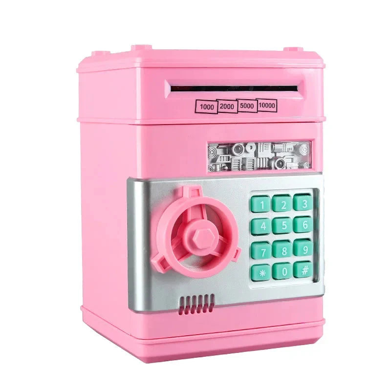Moktan Sabai Electronic Piggy Bank Mini Safe Password Lock Cash Coin Saving Box Kids Pink