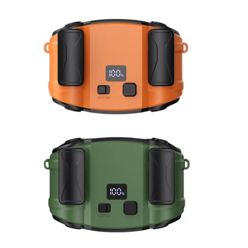 Moktan Sabai Active Breeze | Portable Waist Fan with Dual Air Outlets | Hands-Free Cooling Solution for Outdoor Activities