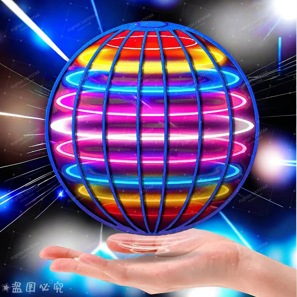 Moktan Sabai Flying LED Ball Toy for Kids – Hand Controlled 360° Rotating Cosmic Globe