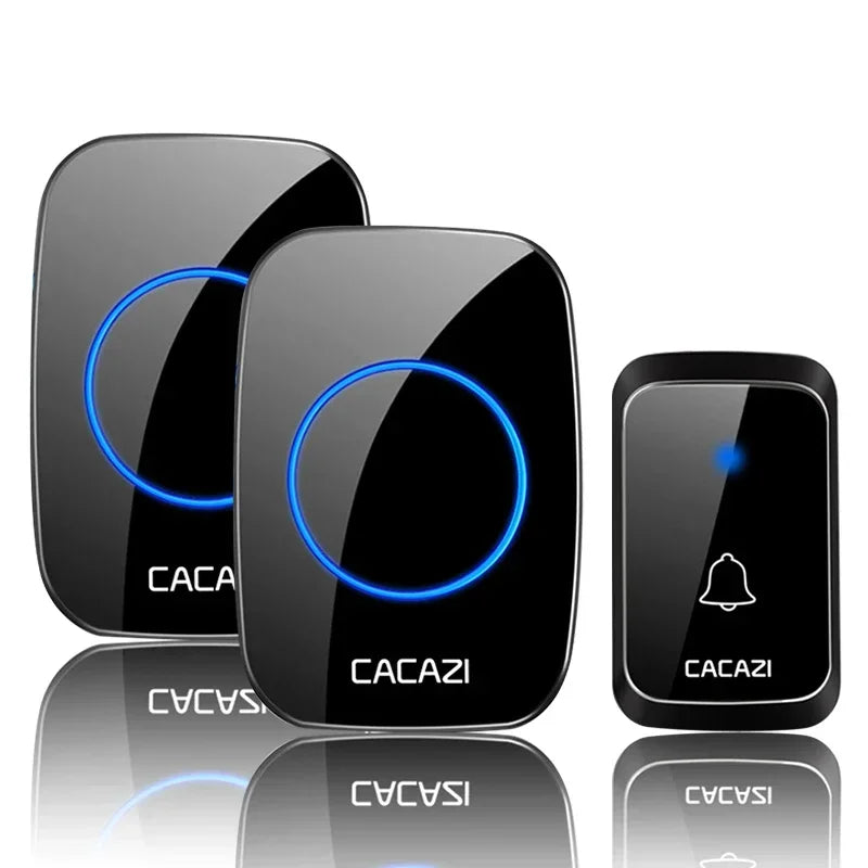 Moktan Sabai Wireless Waterproof Doorbell 300M Range Battery Operated 36 Chimes black 1qt