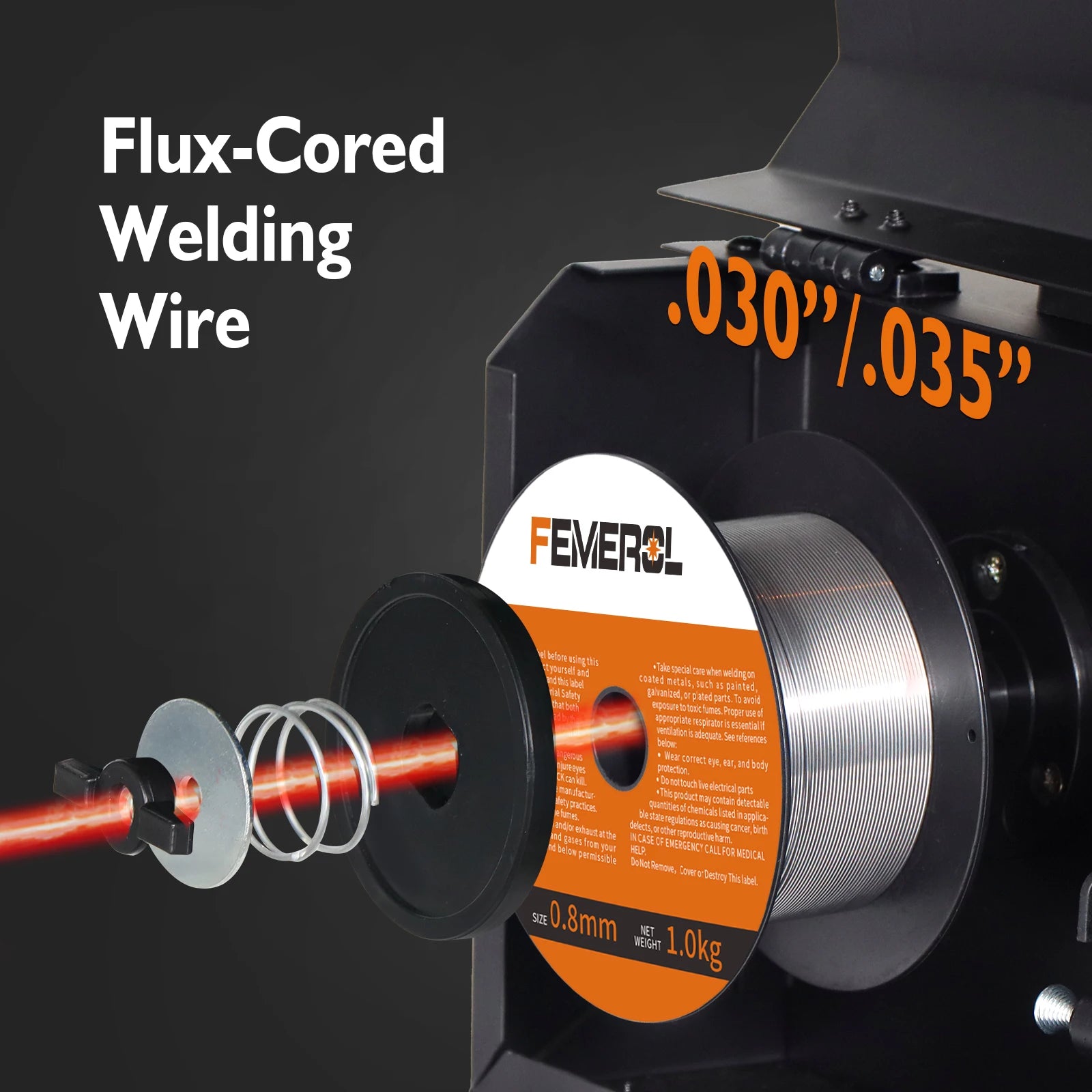 Moktan Sabai 2-in-1 MIG Welder 130A Gasless Flux Core ARC IGBT Welding Machine for Home DIY