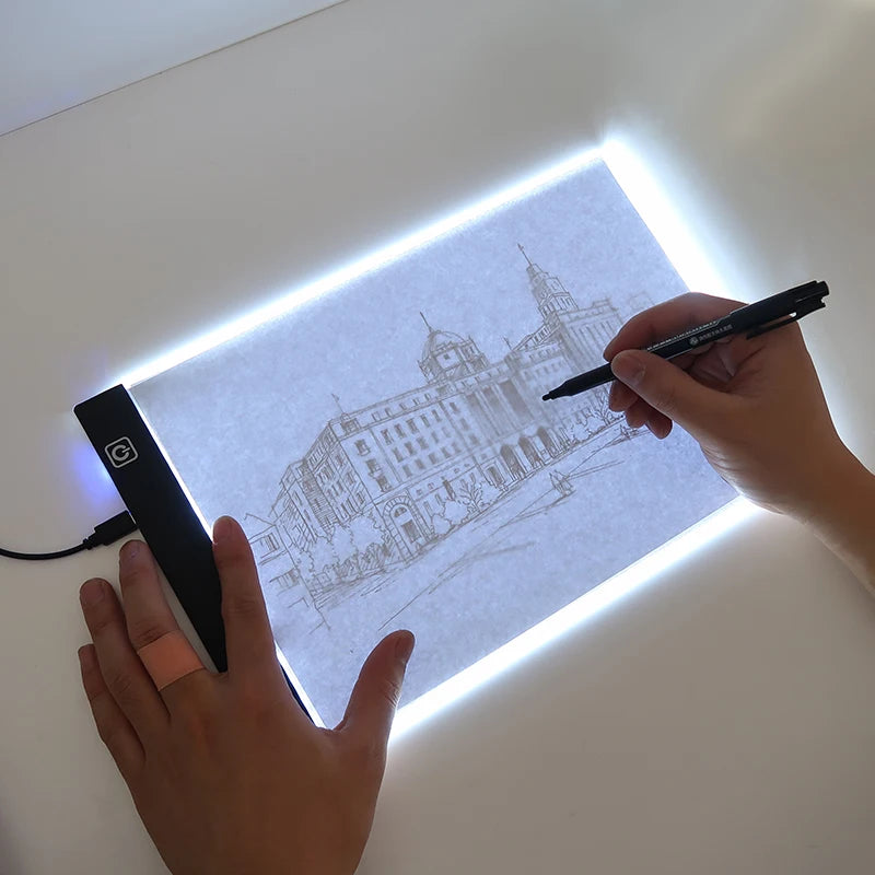 Moktan Sabai A5 LED Drawing Copy Pad Dimmable Light Board Adjustable Art Tablet Educational Toy A5-3 Level Dimmable