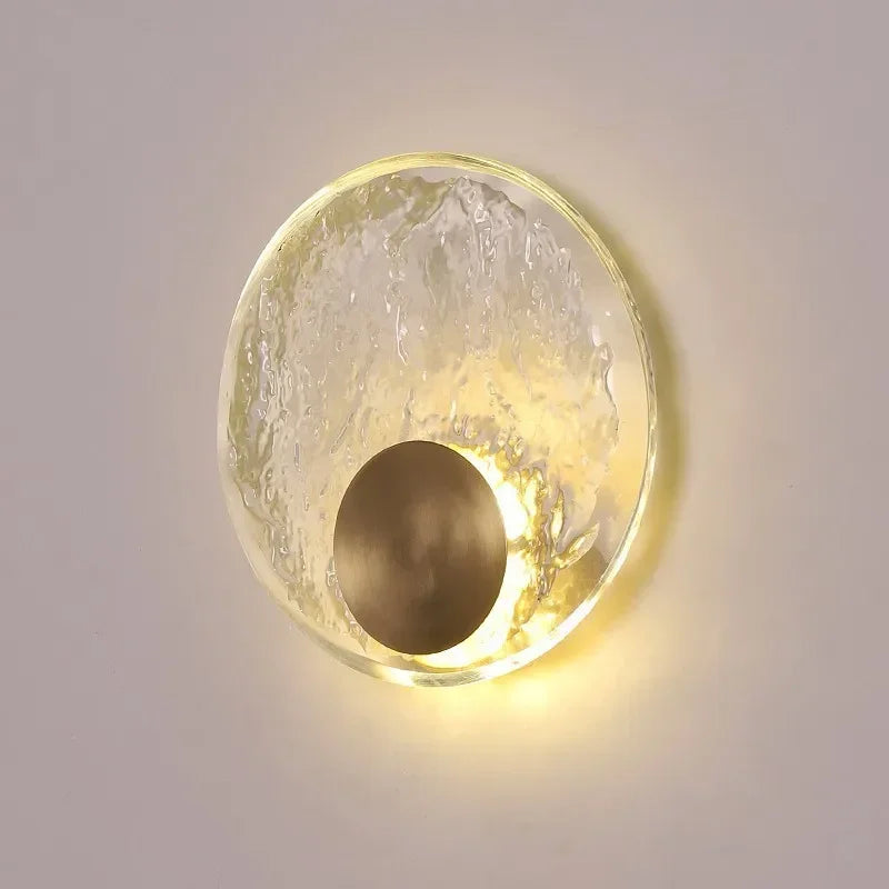 Moktan Sabai Luxury Copper Crystal Wall Lamp Modern Bedside Sconce Living Room Decor WHITE