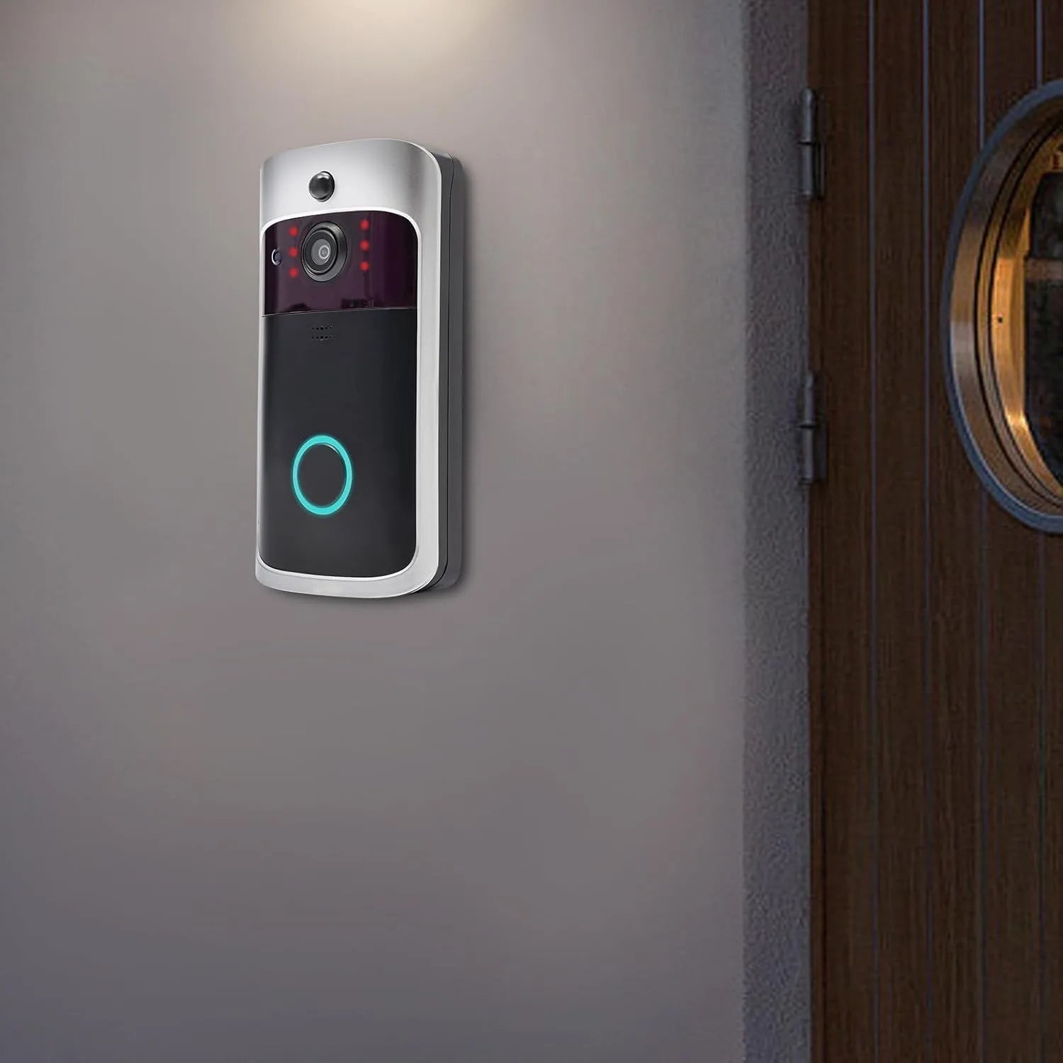 Moktan Sabai Smart WiFi Video Doorbell Camera Night Vision Motion Sensor Voice Control