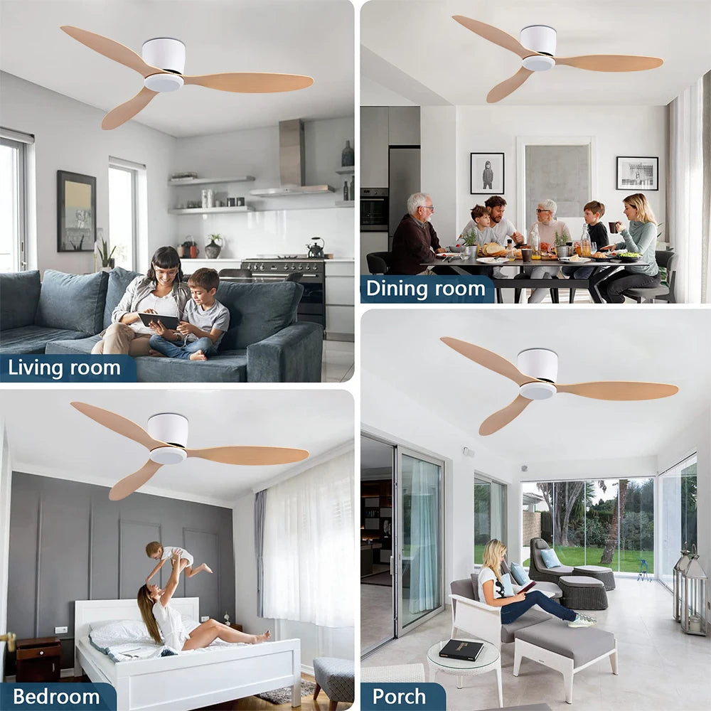 Moktan Sabai 42/52 Inch Ceiling Fan 6-Speed DC Motor Remote Control