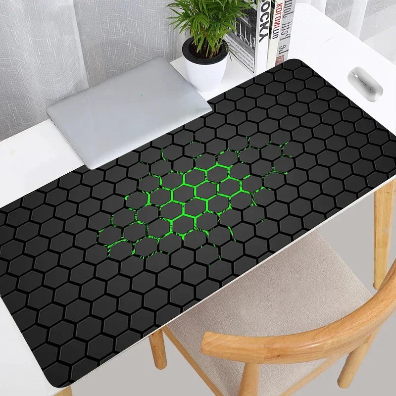 Moktan Sabai XXL Extended Gaming Mouse Pad Large Desk Mat Keyboard Pad Non-Slip Hexagon Design