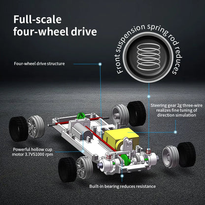 Moktan Sabai Mini RC Drift Car 1:43 Scale 4WD Remote Control Racing Vehicle Toy