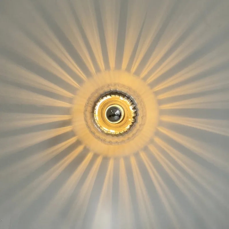 Moktan Sabai LED Bauhaus Glass Wall Lamp Nordic Retro Modern Living Room Hallway Light