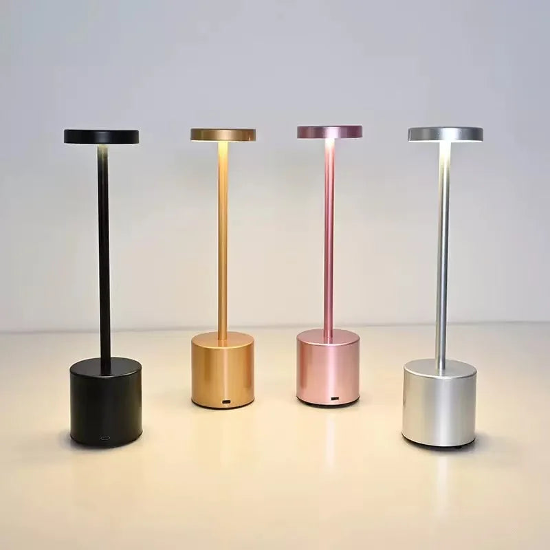 Moktan Sabai Cordless LED Table Lamp Dimmable Touch Night Light for Bar Restaurant Ambient Decor