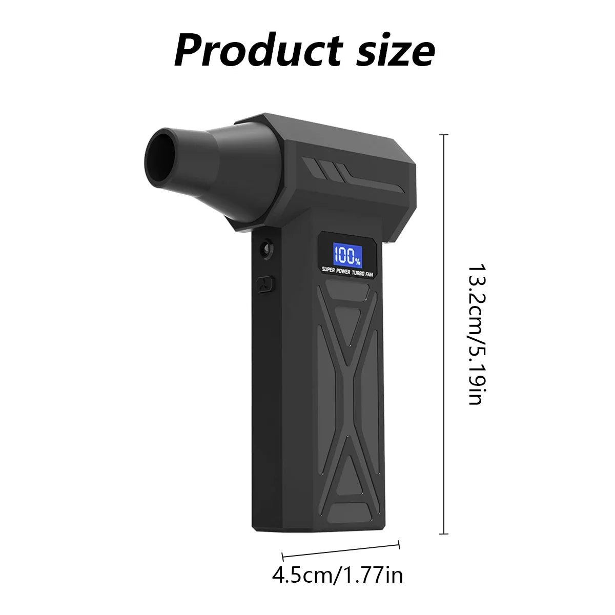 Moktan Sabai P70 Air Duster 110000RPM Turbo Blower – Cordless Compressed Air Cleaner with LED