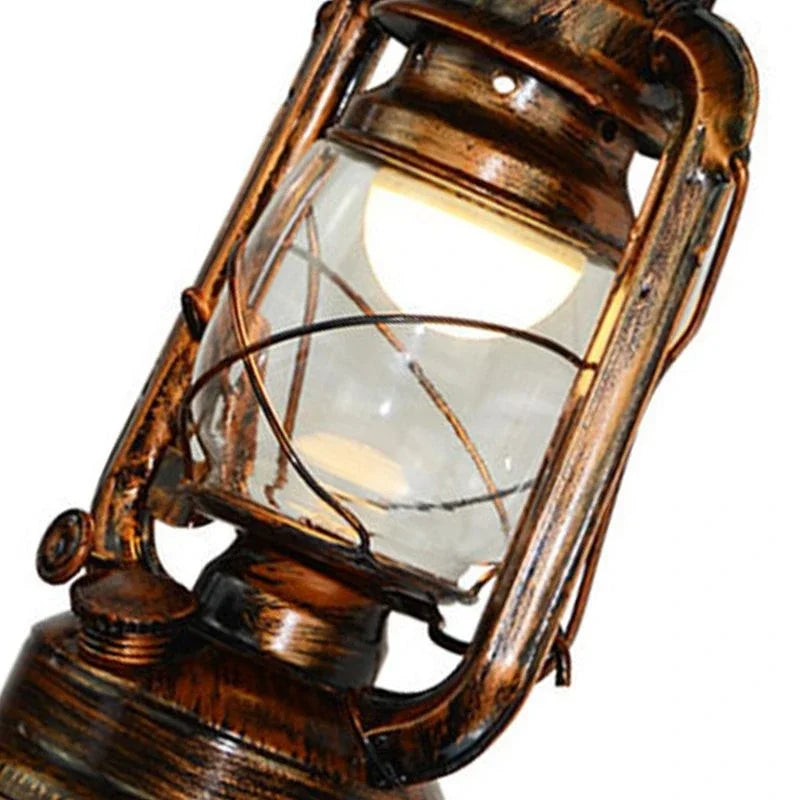 Moktan Sabai Retro Kerosene Wall Lamp Antique Bronze Iron Horse Lantern Corridor Lighting Fixture