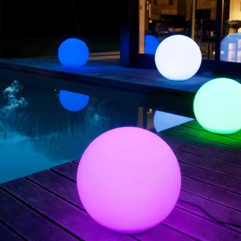 Moktan Sabai Solar LED Ball Light RGB Outdoor Waterproof Lawn Pool Garden Lamp with Remote