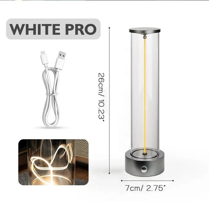 Minimalist Touch Bedside Table Lamp Cordless LED Nightstand Light Dimmable