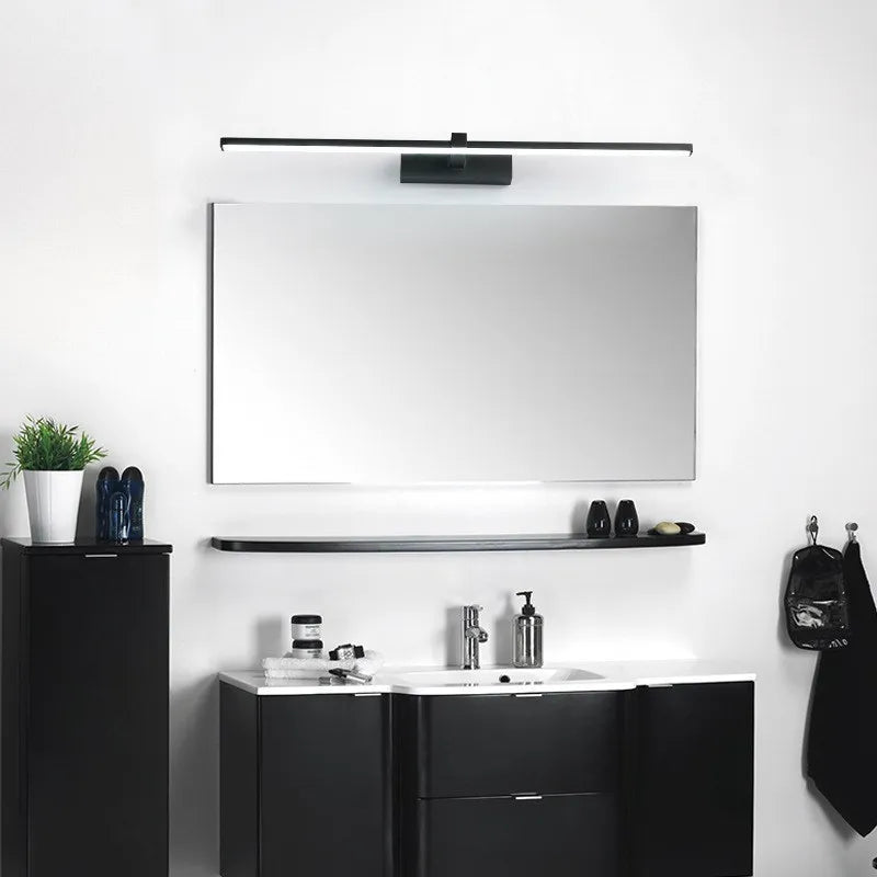 Moktan Sabai LED Bathroom Mirror Light – Waterproof Wall Lamp for Makeup Vanity in White/Black