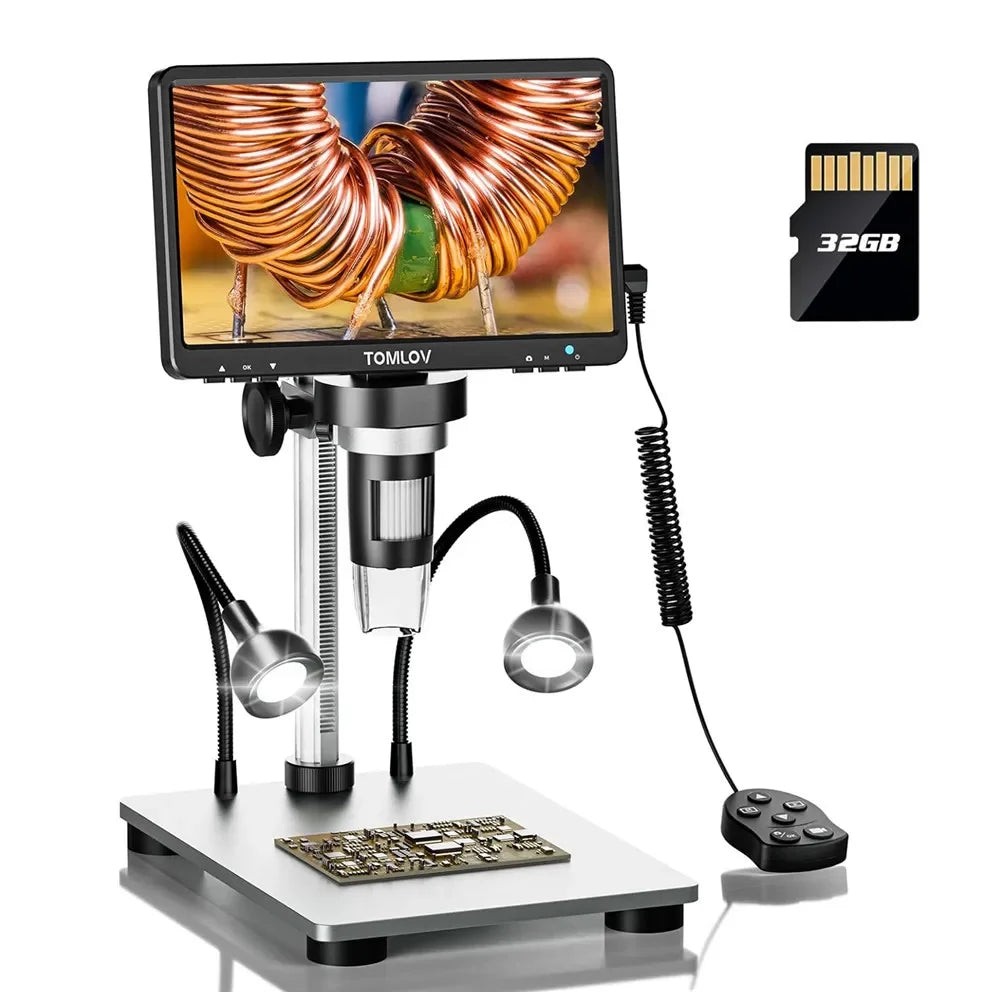 Moktan Sabai 7 Inch LCD Digital Microscope 1200X 1080P Coin Soldering Camera United States