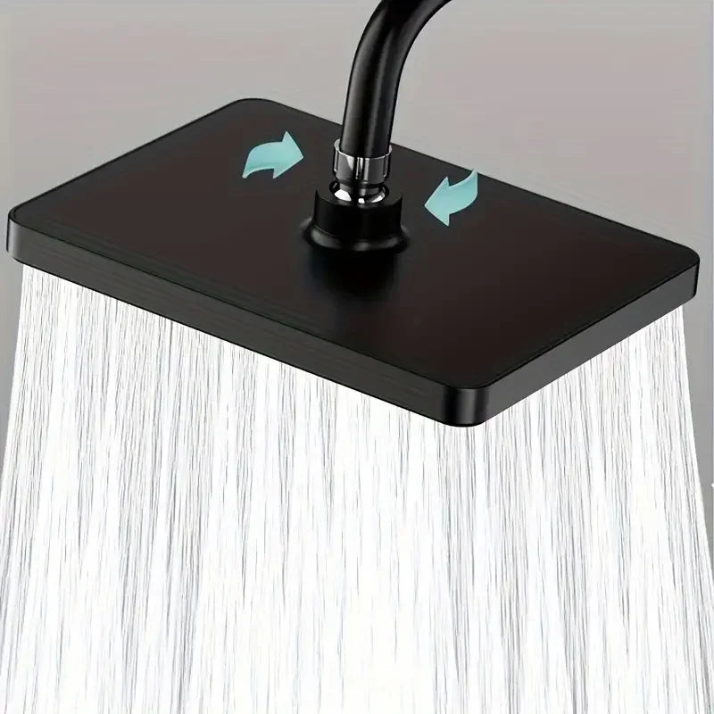 Moktan Sabai 10" Large Overhead Shower Head Pressurized Anti-Block Universal Bathroom Hotel