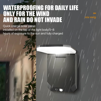 Solar Motion Sensor Wall Light – Outdoor LED IP65 Security Light for Patio/Garage