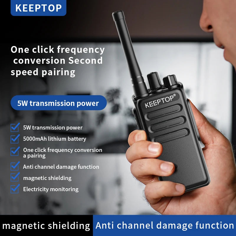 Moktan Sabai Mini Walkie Talkie Long Range Two Way Radio UHF Portable Handheld Radios