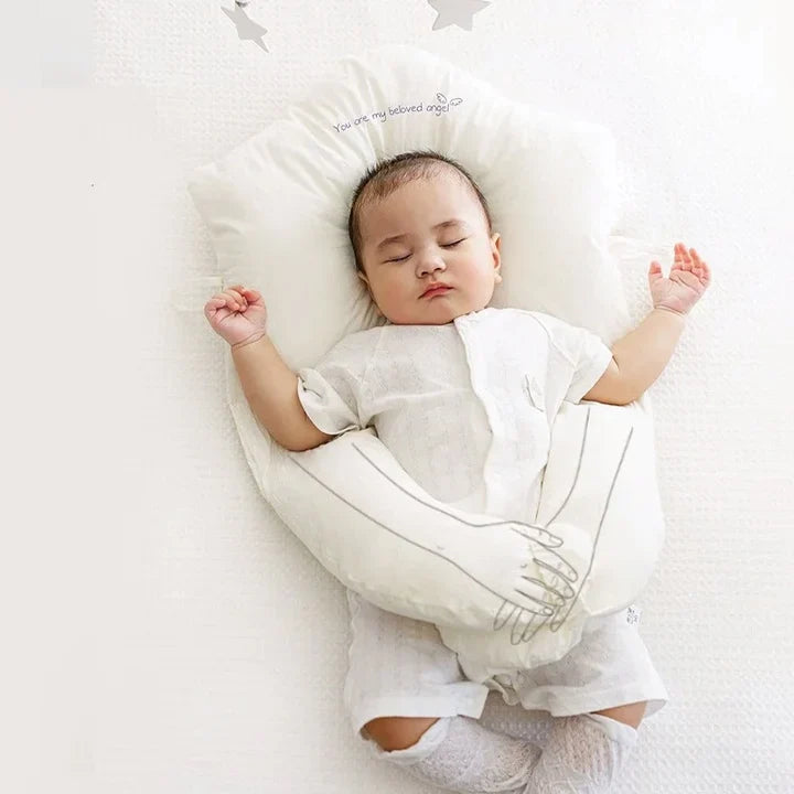 Moktan Sabai Baby Anti Flat Head Pillow Organic Cotton Infant Sleeping Support Cushion