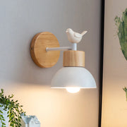 Moktan Sabai Nordic Wood LED Wall Lamp Bedside Sconce for Bedroom Staircase Balcony