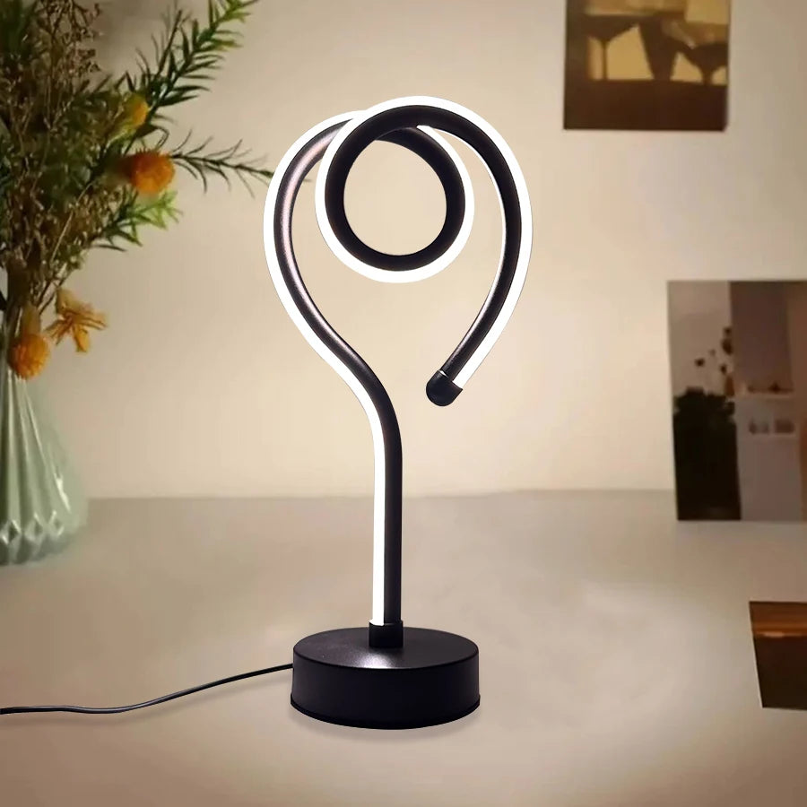 Moktan Sabai LED Water Ripple Nightlight USB Rechargeable RGB Table Lamp with Remote Control