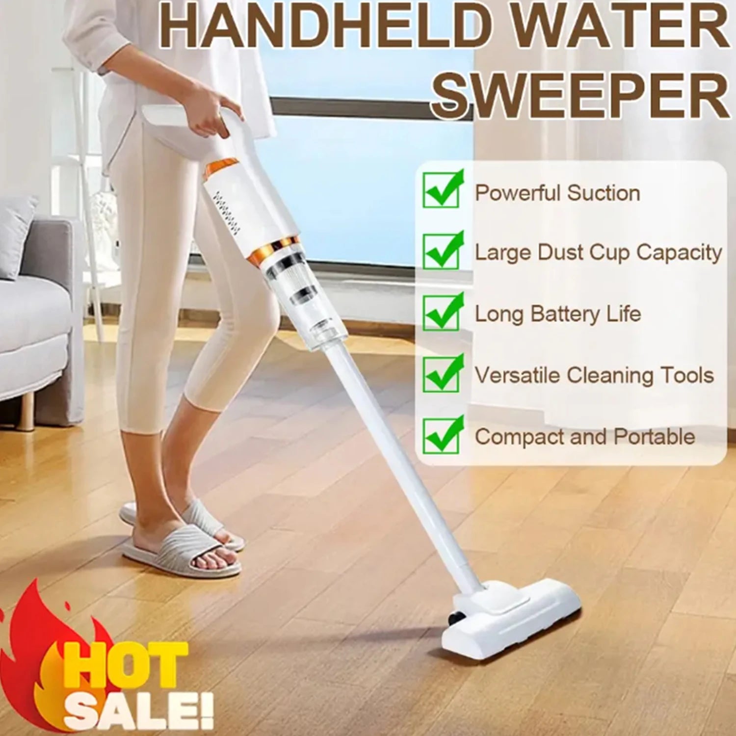Moktan Sabai 8500Pa Cordless Car Vacuum Cleaner Wireless Handheld Wet Dry 2000mAh