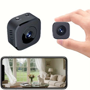 Moktan Sabai Xiaomi 8K Mini Wireless Security Camera WiFi Night Vision Motion Detection Audio Black-No Card