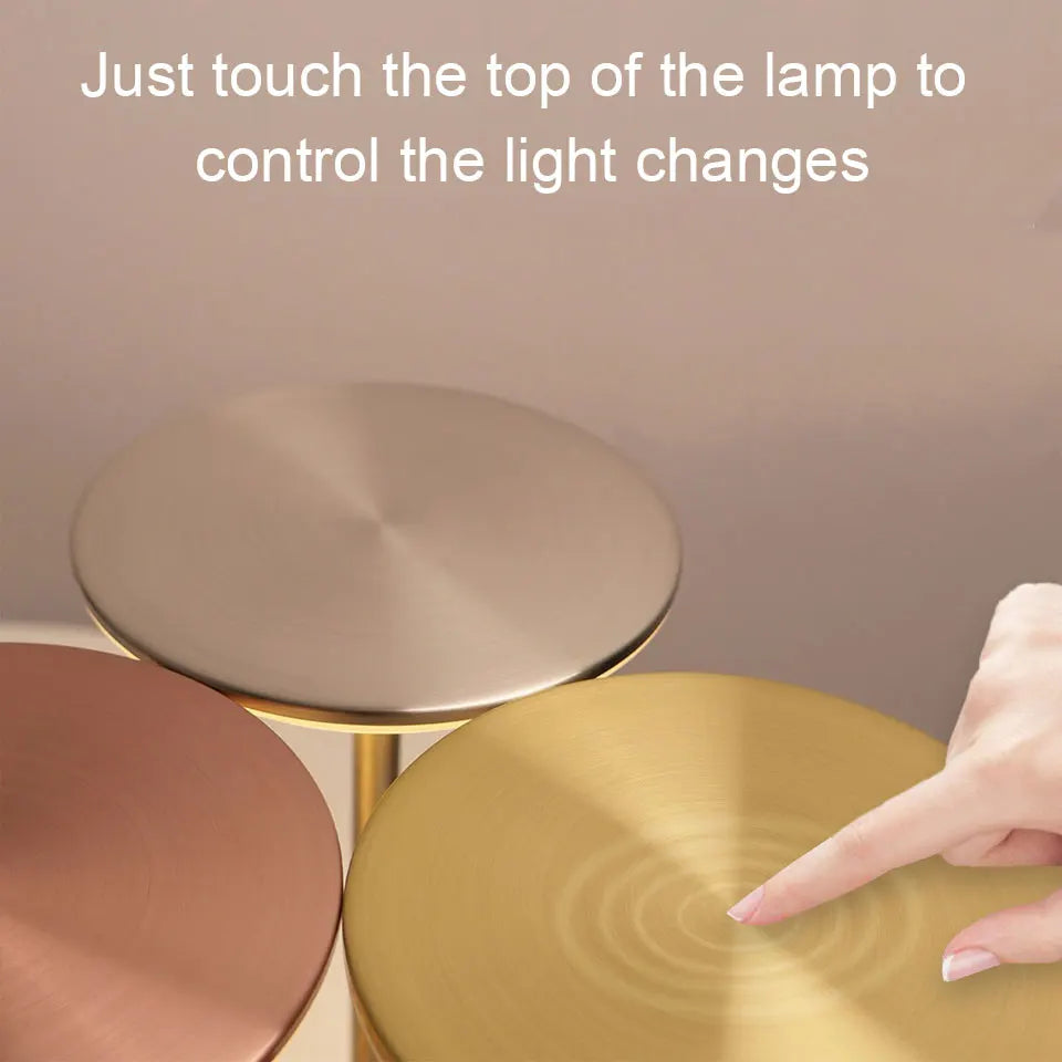 Moktan Sabai Touch Sensor LED Table Lamp USB Rechargeable Portable Night Light for Bedroom Bar