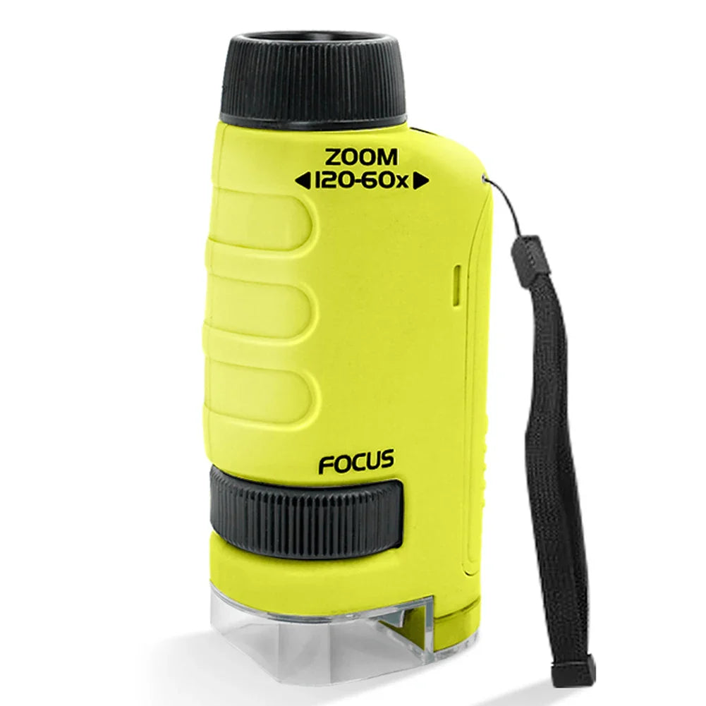 Moktan Sabai Digital Microscope for Children 200MP with IPS Screen STEM Science Toy Yellow